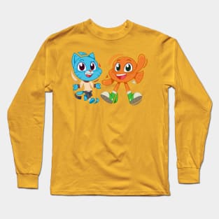 Kitty and Fishy Bros Long Sleeve T-Shirt